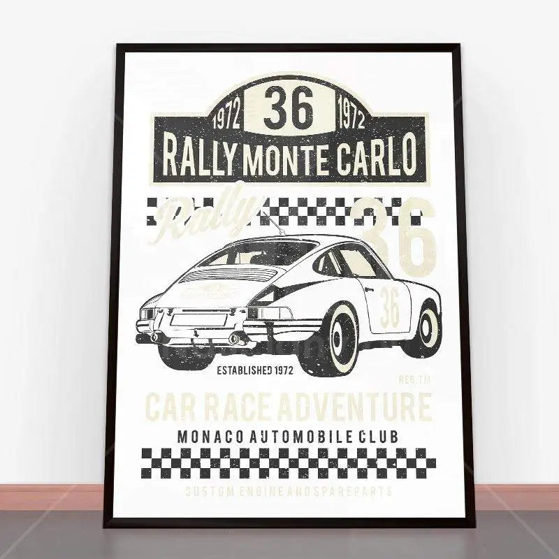 Plakat Rally Monte Carlo.