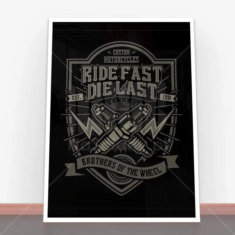 Plakat Ride Fast Die Last.