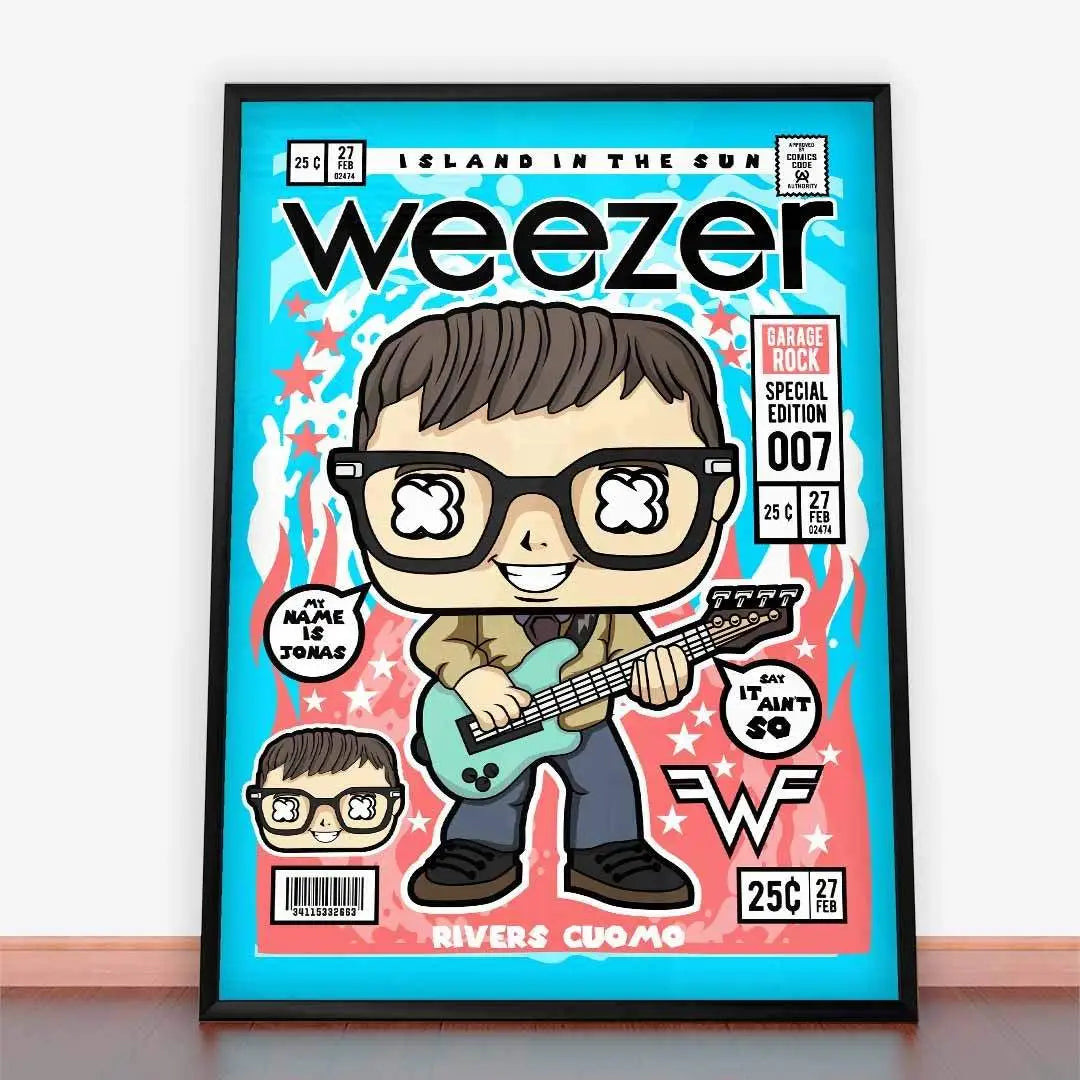 Plakat Rivers Cuomo Weezer.