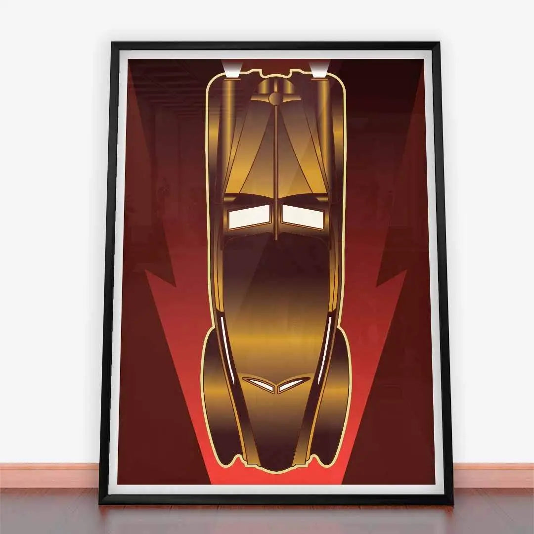 Plakat Samochód w stylu Art deco.