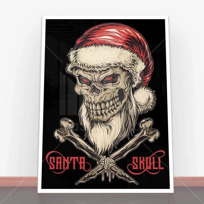 Plakat Santa Skull.