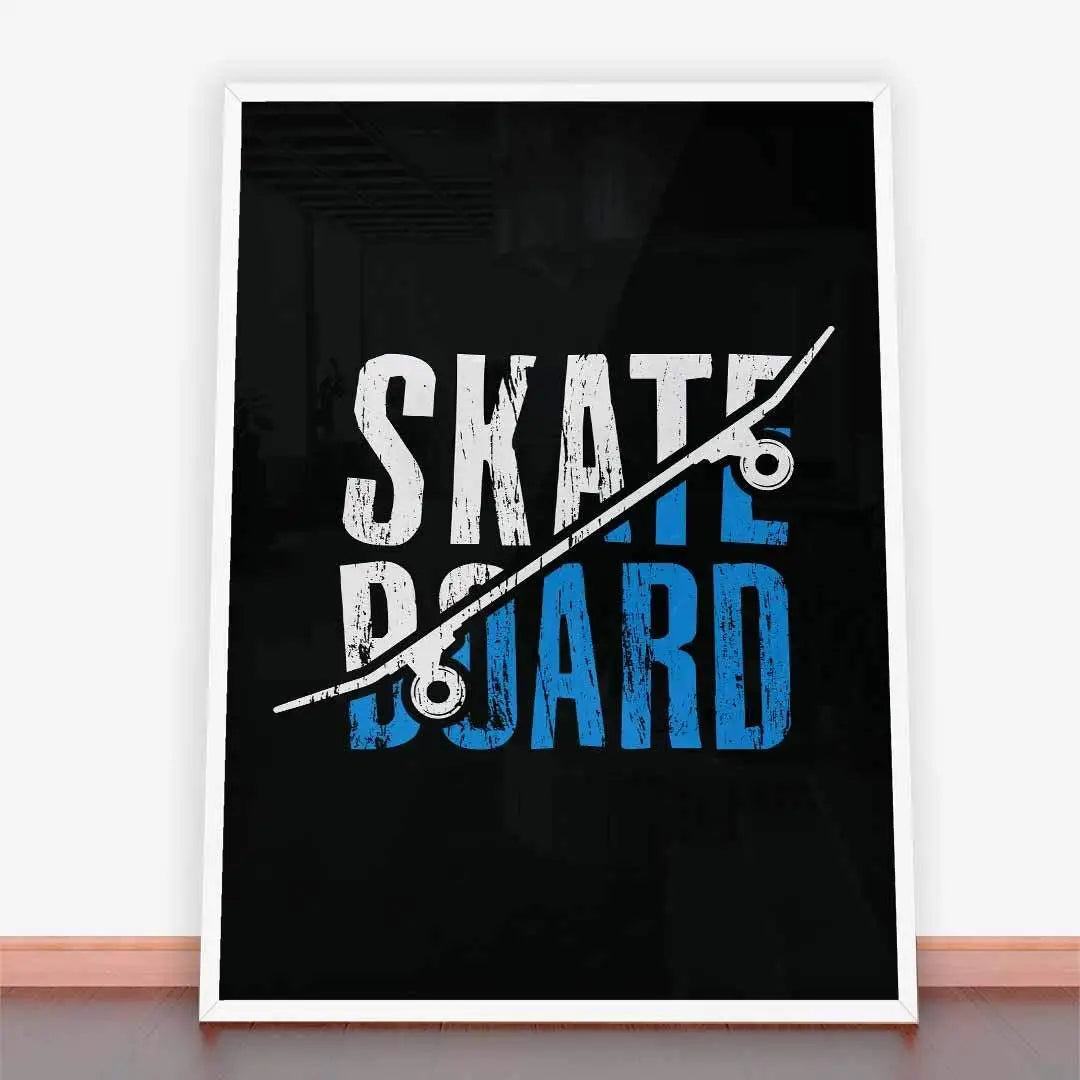 Framed skateboard graphic in Plakat Skateboard Sport with ramę plakatową