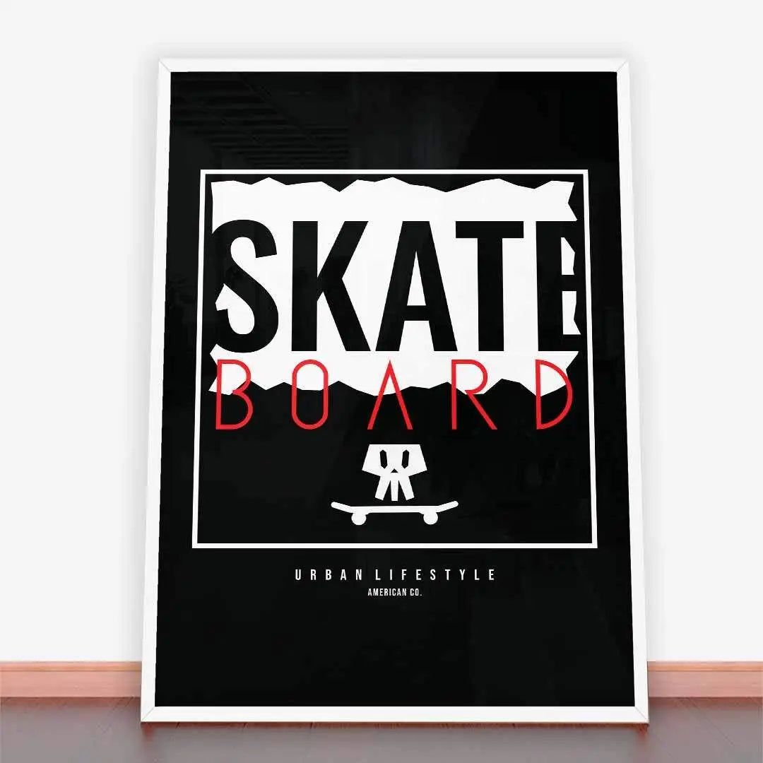 Plakat Skateboard Urban Lifestyle American.