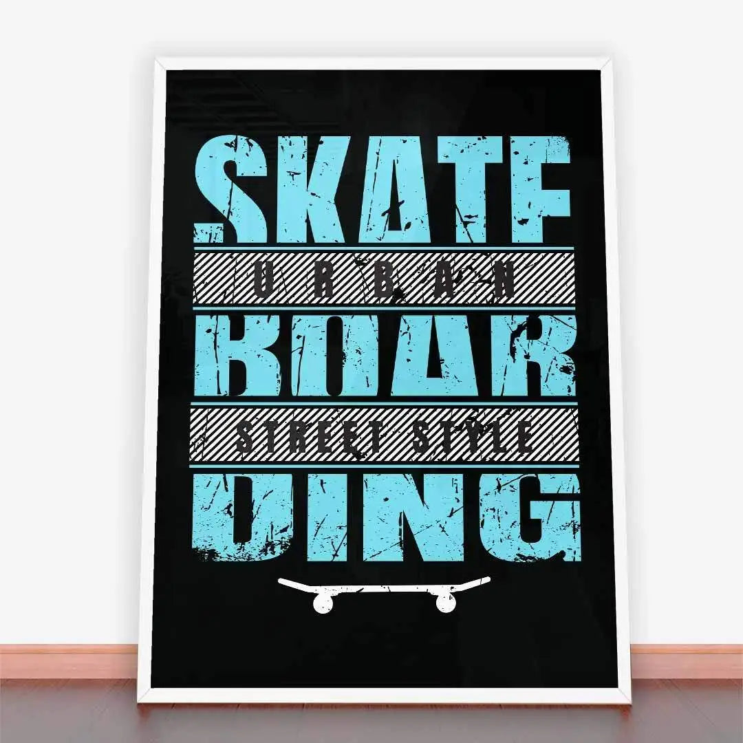 Plakat Skateboarding Urban Street Style.