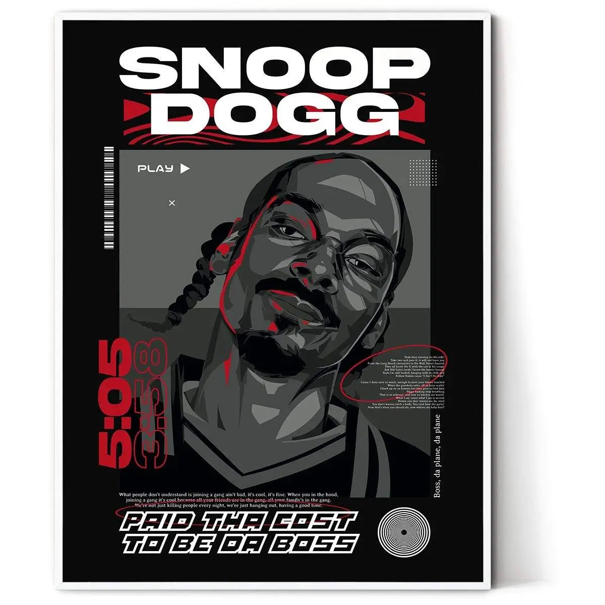 Plakat Snoop Dogg da Boss.