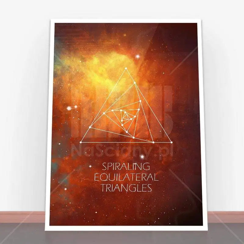 Plakat Spiraling Equilateral Triangles.