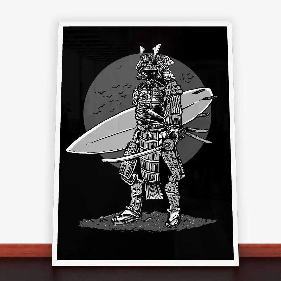 Plakat Surfer Samurai.