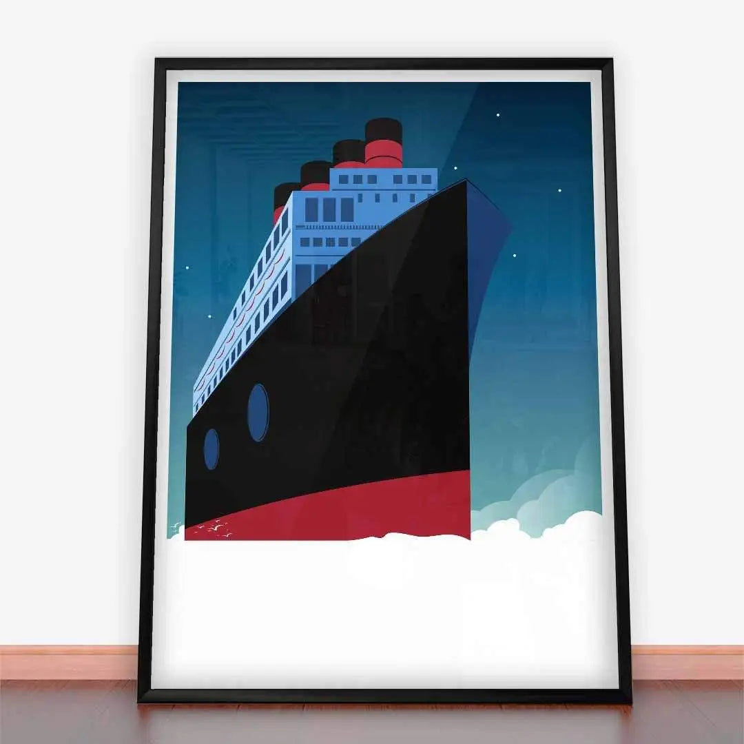 Plakat Titanic w stylu Art deco.