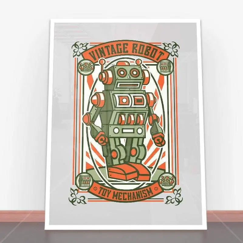 Plakat Vintage Robot.